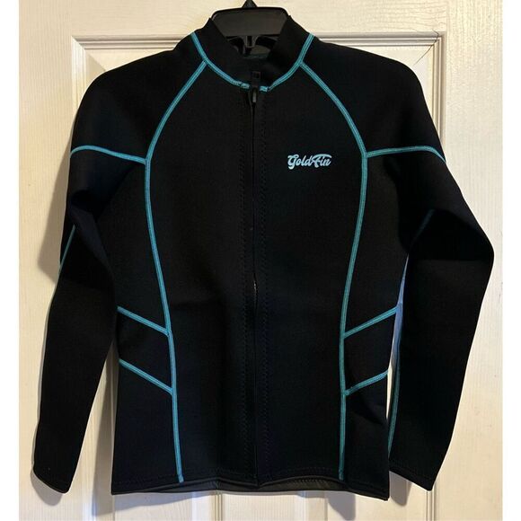 Gold Fin Wetsuit Jacket Size Medium - Picture 1 of 3